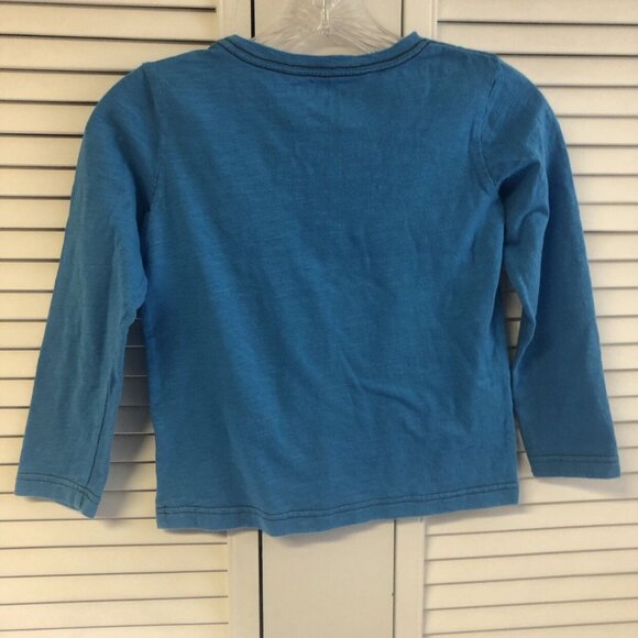 Fabkids Size M 6-7 Blue Long Sleeved Tee - Picture 5 of 6